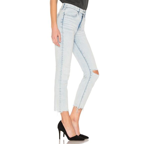 Rag & Bone Ankle Cigarette Jean Light Wash Dean Rinse Frayed Hem 26 Indie Luxe - Picture 9 of 11